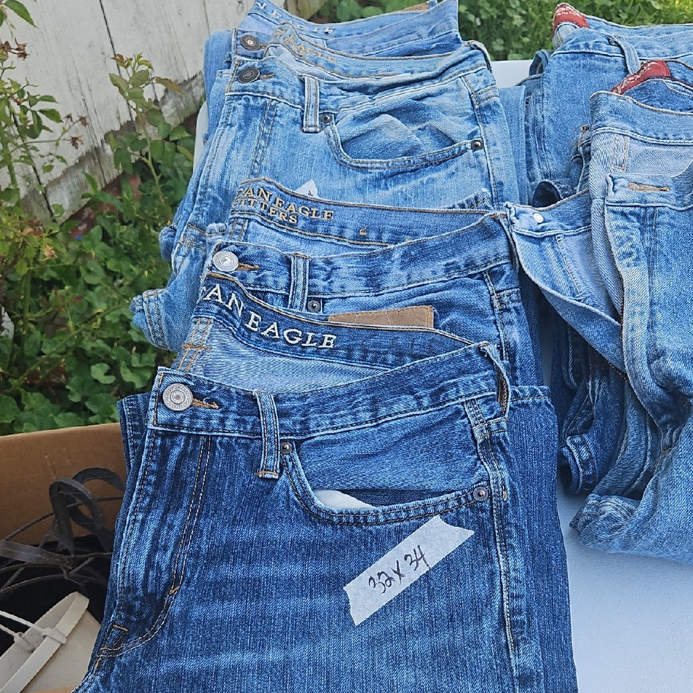 4 Pairs-American Eagle Outfitters 1 Pair Straight Leg Jeans And 3 Original Boot
